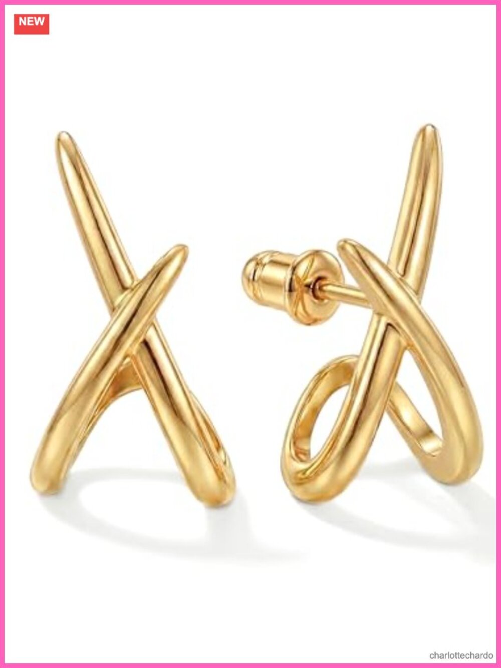 14K Gold Stud Earrings for Women Trendy Dainty Hypoallergenic Cubic Zirconia